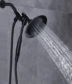 img 3 attached to Upgrade Your Shower Experience with G-Promise Double Height Positioning Shower Head: High 🚿 Pressure, Handheld Spray, Adjustable Bracket Holder, and Extra Long Stainless Steel Hose in Bronze