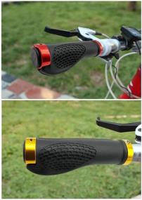 img 1 attached to 🚲 BlueSunshine Ergonomic Design Rubber Bike Bicycle Handlebar Grips - Comfort MTB Grips with Wider Holding Surface and Anti-Slip Feature for Mountain Cycling