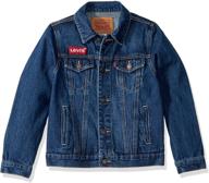 👕 vintage levis hooded trucker jacket: classic boys' clothing and coats logo