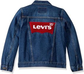 img 1 attached to 👕 Vintage Levis Hooded Trucker Jacket: Classic Boys' Clothing and Coats