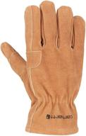 🧤 carhartt men's brown fencer gloves logo