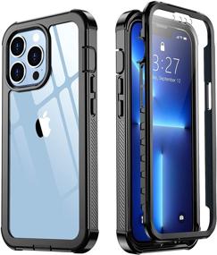 img 4 attached to Red2Fire iPhone 13 Pro Case - 360° Full Body Protective Cover, Built-in Screen Protector, Lightweight Slim Design - Shockproof Clear Phone Case for iPhone 13 Pro 6.1 inch