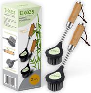 bamboo handle dish brush pack of 2 - ultimate kitchen & household cleaning solution: pans, pots, bath, floors & more! logo