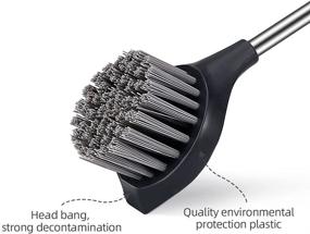 img 1 attached to Bamboo Handle Dish Brush Pack of 2 - Ultimate Kitchen & Household Cleaning Solution: Pans, Pots, Bath, Floors & More!