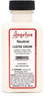 enhance your leather's lustre with angelus leather lustre cream - 3oz, neutral logo