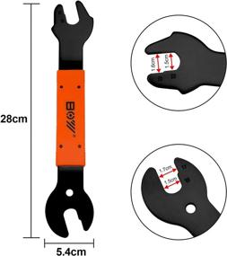 img 2 attached to 🔧 Oumers 4-Piece Professional Bicycle Pedal and Crank Arm Removal Tool Set with Wrench, Extractor, Remover, and Spanner - Enhance your Bike Maintenance Experience!