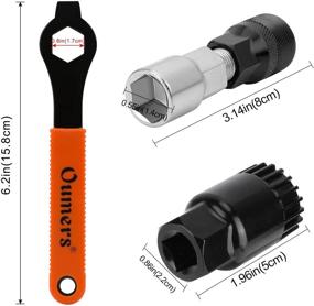 img 1 attached to 🔧 Oumers 4-Piece Professional Bicycle Pedal and Crank Arm Removal Tool Set with Wrench, Extractor, Remover, and Spanner - Enhance your Bike Maintenance Experience!