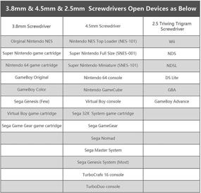 img 2 attached to 🔧 Набор отверток с наконечниками Gamebit Security - 3.8 мм и 4.5 мм + отвертка Triwing 2.5 мм для Super Nintendo, SNES, NES, N64 и GameBoy - набор из 3 штук.