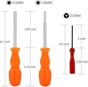 img 3 attached to 🔧 Набор отверток с наконечниками Gamebit Security - 3.8 мм и 4.5 мм + отвертка Triwing 2.5 мм для Super Nintendo, SNES, NES, N64 и GameBoy - набор из 3 штук.