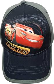 img 1 attached to Boys' Disney Pixar Lightning McQueen Grey Baseball Cap, Ages 4-7