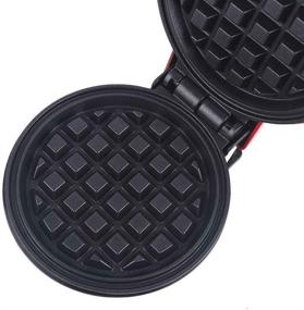 img 1 attached to 🧇 Oriental elife Mini Waffle Maker - Portable Electric Non-Stick Waffle Iron for Single 4 Inch Waffle - Ideal for Breakfast, Lunch, or Snack - Red