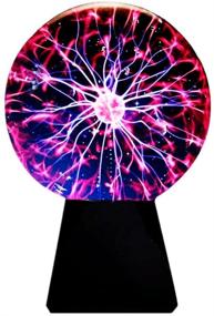 img 4 attached to Lebbeen Glass Plasma Ball Sphere Lightning Light Lamp - Electrifying Party Magic! [4.0 Inches]