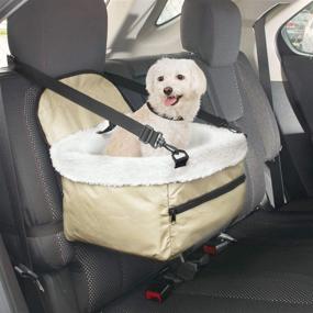 img 3 attached to Safe and Comfortable Etna Pet Booster Seat for Traveling with Your Furry Friend