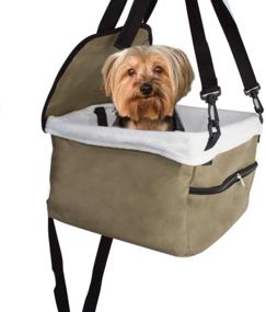 img 1 attached to Safe and Comfortable Etna Pet Booster Seat for Traveling with Your Furry Friend