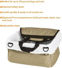 img 2 attached to Safe and Comfortable Etna Pet Booster Seat for Traveling with Your Furry Friend