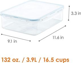 img 3 attached to LocknLock Purely Better Tritan Container - 132 oz, Clear