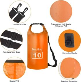 img 1 attached to INNVO Dry Bag: Versatile 10L Waterproof Backpack for Outdoor Adventures - Camping, Fishing, Hiking, and More!