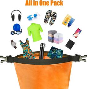 img 3 attached to INNVO Dry Bag: Versatile 10L Waterproof Backpack for Outdoor Adventures - Camping, Fishing, Hiking, and More!