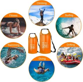 img 2 attached to INNVO Dry Bag: Versatile 10L Waterproof Backpack for Outdoor Adventures - Camping, Fishing, Hiking, and More!