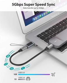 img 2 attached to ⚡️ NIMASO 3 пакет USB C к USB 3.0 адаптер - Быстрая синхронизация и быстрая зарядка для iPhone, Samsung, Google Pixel и других устройств.