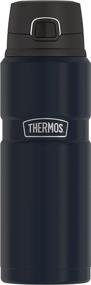 img 4 attached to 🔥 THERMOS Stainless King Vacuum-Insulated Drink Bottle, 24 Ounce, Matte Blue - Keep Your Beverages Hot or Cold for Longer!