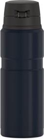 img 3 attached to 🔥 THERMOS Stainless King Vacuum-Insulated Drink Bottle, 24 Ounce, Matte Blue - Keep Your Beverages Hot or Cold for Longer!