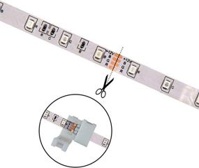 img 2 attached to 5050 4 Pin LED L-образный коннектор - угловое безпайковое соединение 10мм под прямым углом, комплект коннекторов L-образной формы на 90 градусов для гибких светодиодных лент RGB 5050 (упаковка из 12 штук)