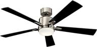 💡 kichler lighting lucian collection 52-inch ceiling fan in polished nickel логотип