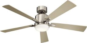 img 3 attached to 💡 Kichler Lighting Lucian Collection 52-Inch Ceiling Fan in Polished Nickel