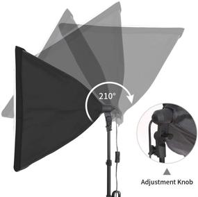 img 2 attached to 📸 High-Quality Kshioe 800W 5500K Umbrellas Softbox Lighting Kit with Backdrop Support System for Studio Photography: Ideal for Product, Portrait, and Video Shoots