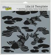 🐠 crafters workshop koi pond template - create stunning 12x12-inch designs logo