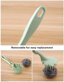 img 1 attached to BSUDILOK Stainless Scrubber Set Metal Pad Kitchen