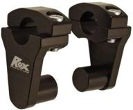 🏍️ rox speed fx elite series black 2-inch pivot handlebar riser - 1r-p2sek logo