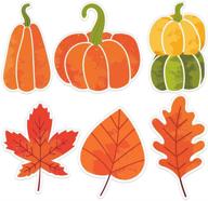 🍂 hohomark 36 pcs thanksgiving cutouts: vibrant fall decor for bulletin boards, classroom & autumn theme parties logo