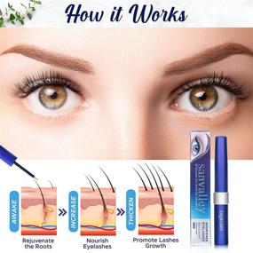 img 2 attached to 🔝 Eyelash Growth Serum for Fuller, Longer, Thicker Eyelashes and Enhanced Lash Extensions, with Natural Ingredients for Eyebrow Growth and Curler-Like Effects