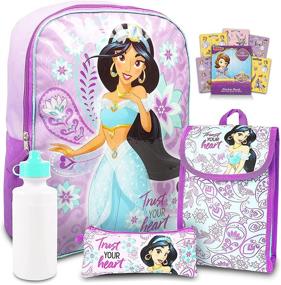 img 4 attached to 🎒 Optimized Disney Princess Jasmine Backpack Set