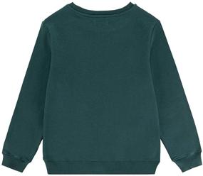 img 3 attached to 👕 Comfortable and Stylish UNACOO Kids Crewneck Long Sleeve Fleece Sweatshirt Pullover for Boys or Girls (Age 3-12 Years)