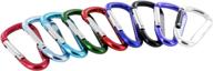 get organized with secureline mini assorted aluminum carabiner keychain keyring, pack of 75 pairs (150 carabiners total) логотип