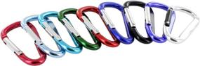 img 2 attached to Get Organized with SecureLine Mini Assorted Aluminum Carabiner Keychain Keyring, Pack of 75 Pairs (150 Carabiners Total)