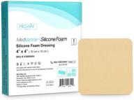 🩹 medvance tm silicone foam absorbent dressing with silicone adhesive, 4"x4", pack of 5 dressings логотип