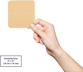 img 1 attached to 🩹 MedVance TM Silicone Foam Absorbent Dressing with Silicone Adhesive, 4"x4", Pack of 5 dressings