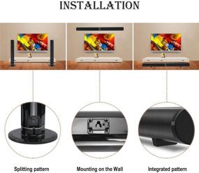 img 1 attached to 🔊 Enhance Your TV Audio with LHIABNN Wall Mount Detachable Soundbar - Wireless Bluetooth Home Theater Stereo