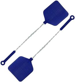 img 2 attached to 🪰 Convenient 2 Pack of OSKAL Fly Swatters with Wire Handles in Assorted Colors
