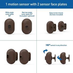 img 1 attached to Улучшите вашу систему предупреждения о подъезде с дополнительным датчиком движения для RingPoint, наружного использования, коричневого цвета.