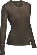 👚 indera women's merino wool blend raschel knit thermal underwear top логотип