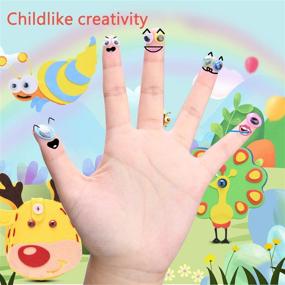 img 2 attached to 👀 512PCS Self-Adhesive 6mm-20mm Wiggle Eyes Stickers for Crafts - Black and Colorful Googly Eyes for DIY Scrapbooking