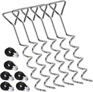 ziziland heavy duty trampoline stakes anchors, ground wind stakes with tie down system, set of 6 логотип