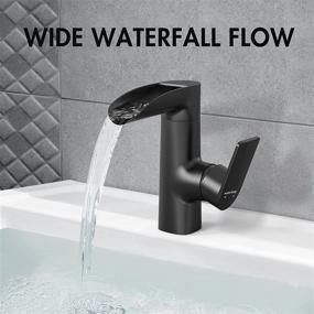 img 1 attached to 💧 WaterSong Farmhouse Waterfall Bathroom Faucet: Elevate Your Bathing Experience