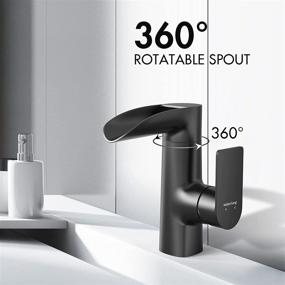 img 2 attached to 💧 WaterSong Farmhouse Waterfall Bathroom Faucet: Elevate Your Bathing Experience