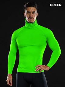 img 3 attached to DRSKIN Turtleneck Compression Thermal Baselayer